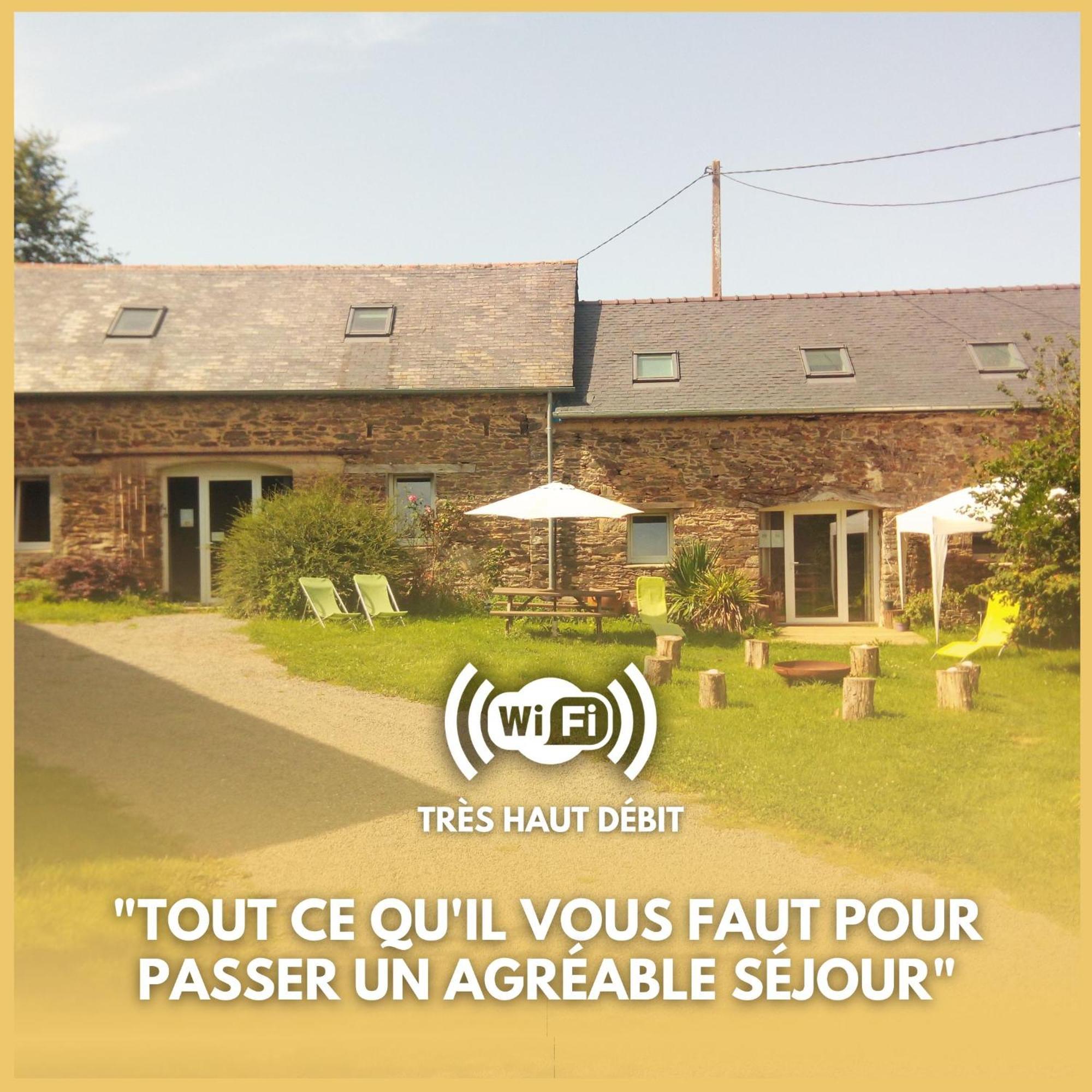 Le Jardin Enchanteur, Chaleureuse Maison D'Hotes Eco-Responsable, Calme Et Accueillante Lopérec Esterno foto